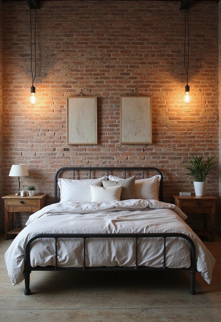 18 Stunning Bedroom Makeovers That Will Transform Your Space Into a Dreamy Retreat! - 4. Modern Industrial Edge