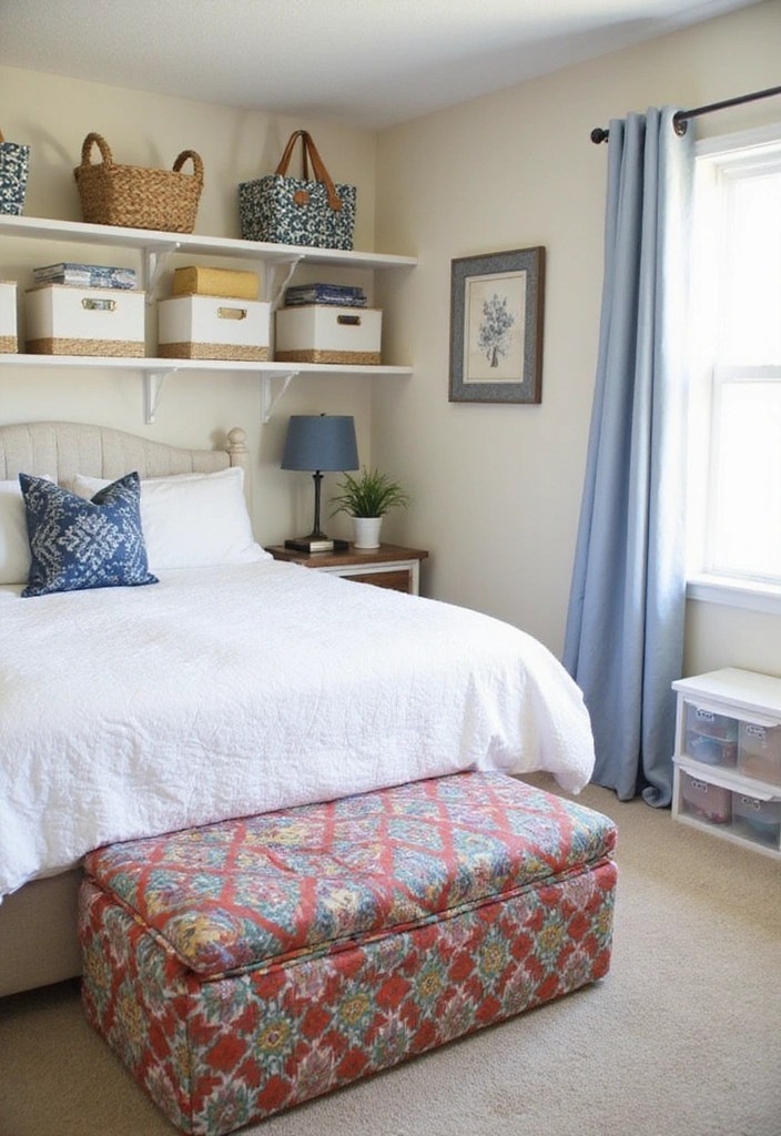 21 Bedroom Transformations Under $100 (Wait Until You See #9!) - 6. Creative Storage Solutions